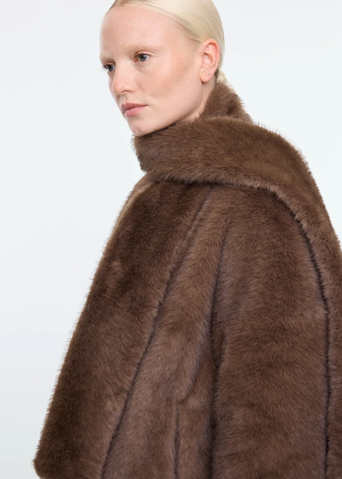 VANILIA Clean faux fur scarf autumnbrown Cheap