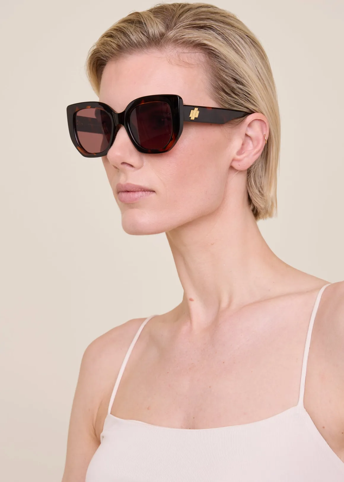 VANILIA Frame square sunglasses tort/brownmono Store