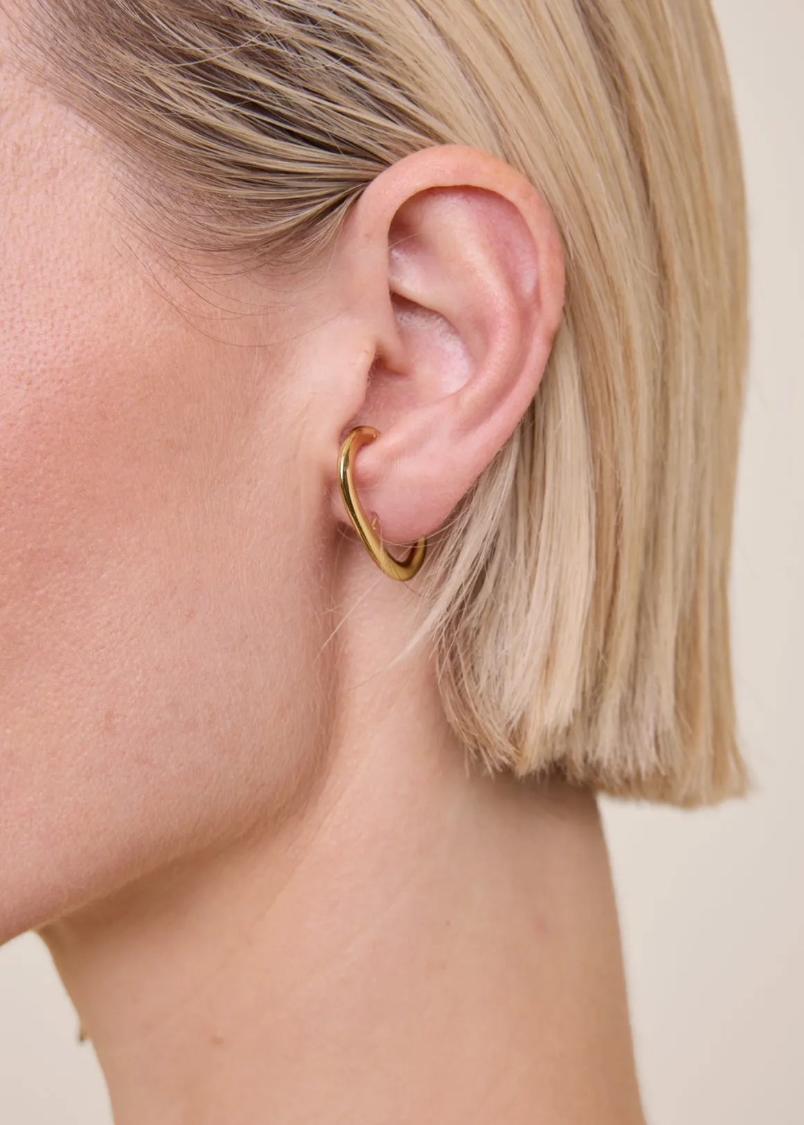 VANILIA plated auricle earring Gold Clearance