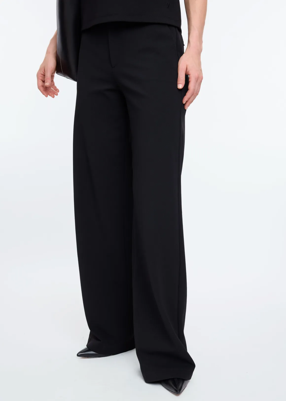 VANILIA Tailored twill tall Zwart Flash Sale