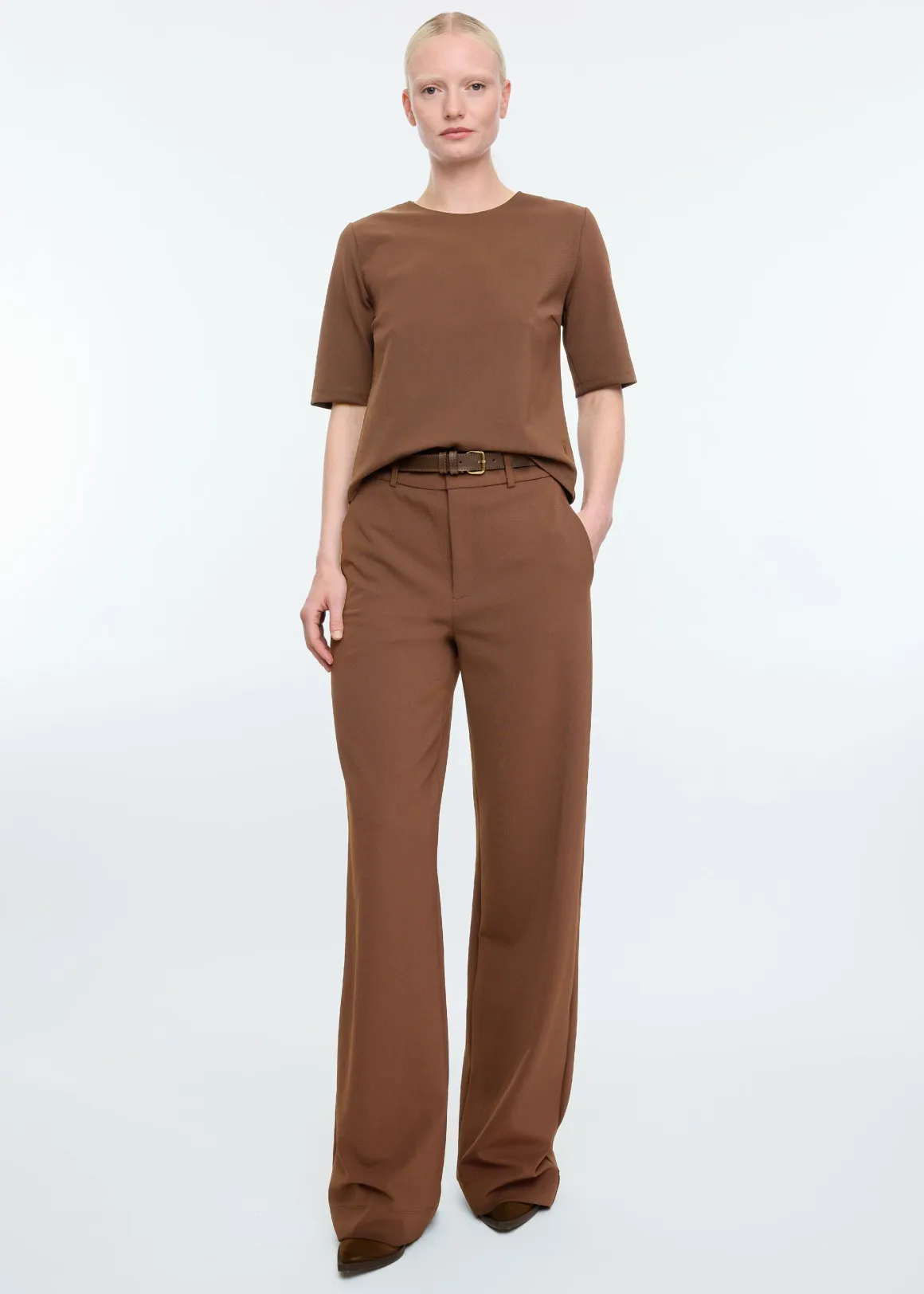 VANILIA Twill top Pineconebrown Clearance